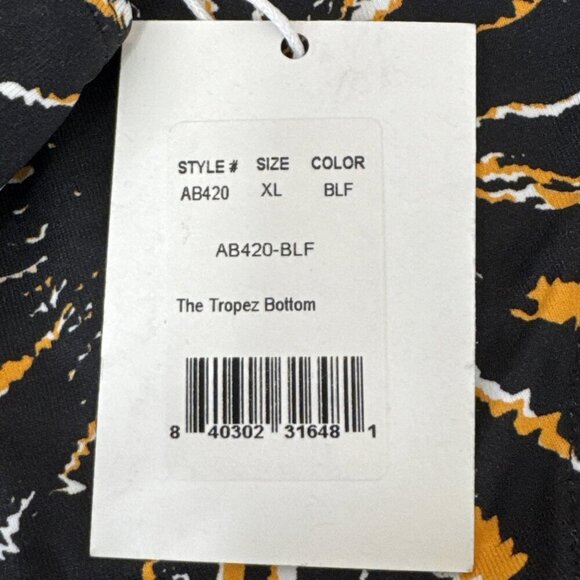 Demi Moore X Andie Women's XL The Tropez Bikini Swim Bottom Black Burst NWT - Picture 9 of 15